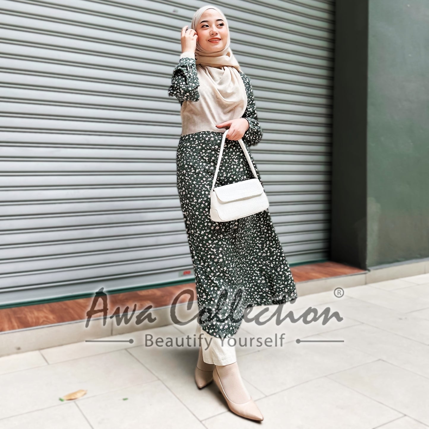 LALEESA Awa Collection DA121108 DRESS KABSHAH Muslimah Dress Women Dress Maxi Dress Abaya Muslimah Jubah Baju Raya 2024