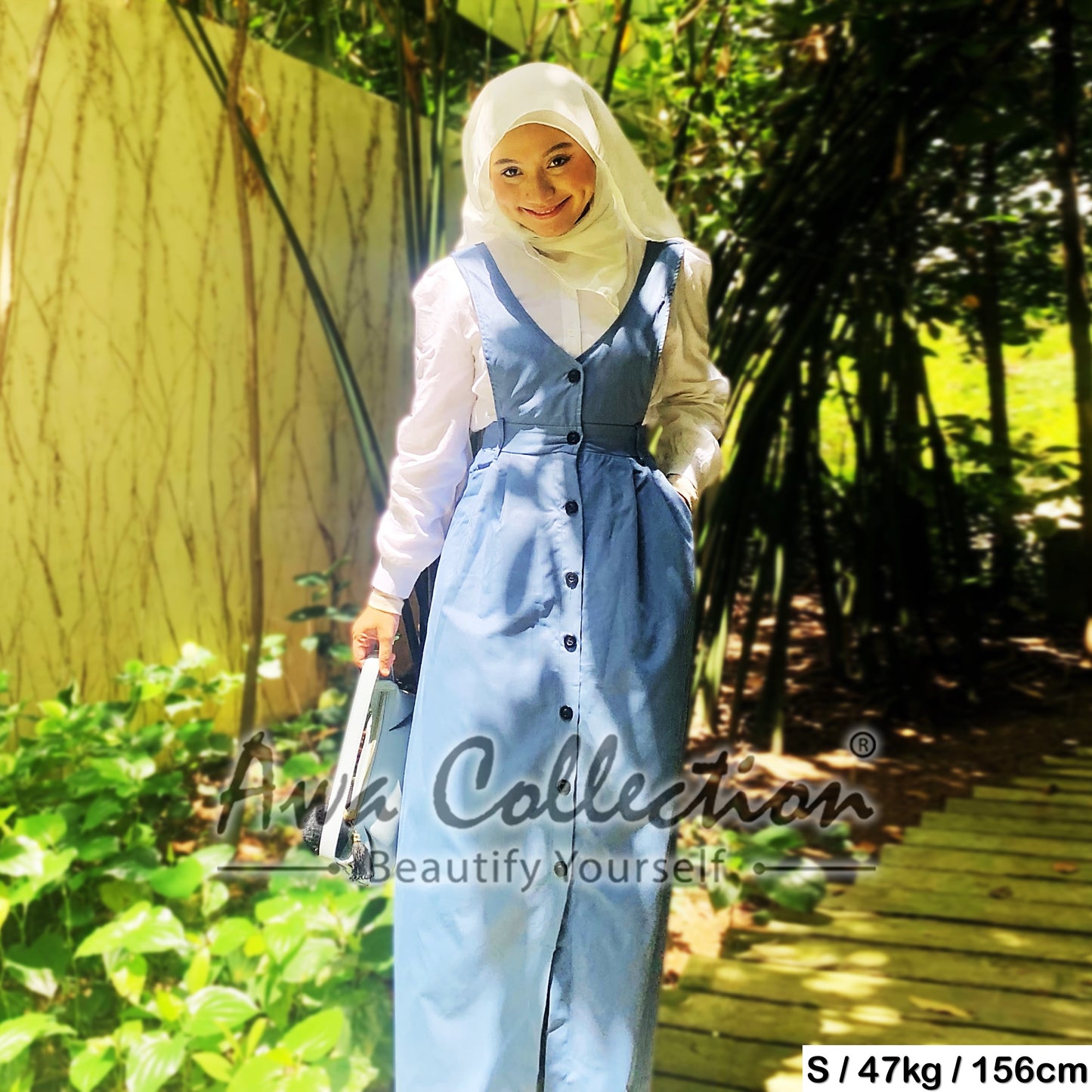 LALEESA Awa Collection (Blouse + Dress) SET HANIFA SA706745 <Korean Series> Set Wear Baju Raya 2024