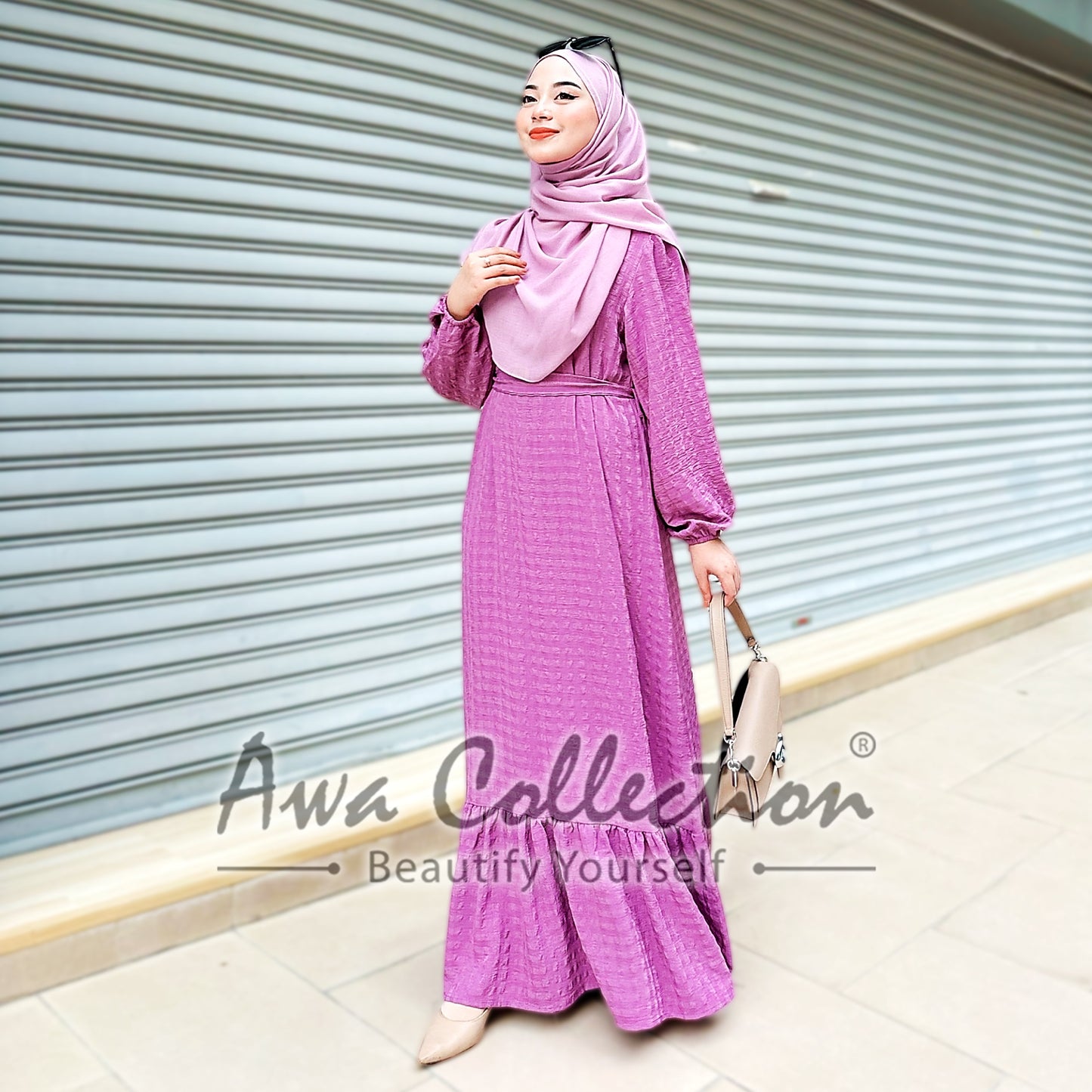 LALEESA Awa Collection DRESS FAHMIDA DA115145 <Ironless Series> (Ironless) Dress Muslimah Jubah