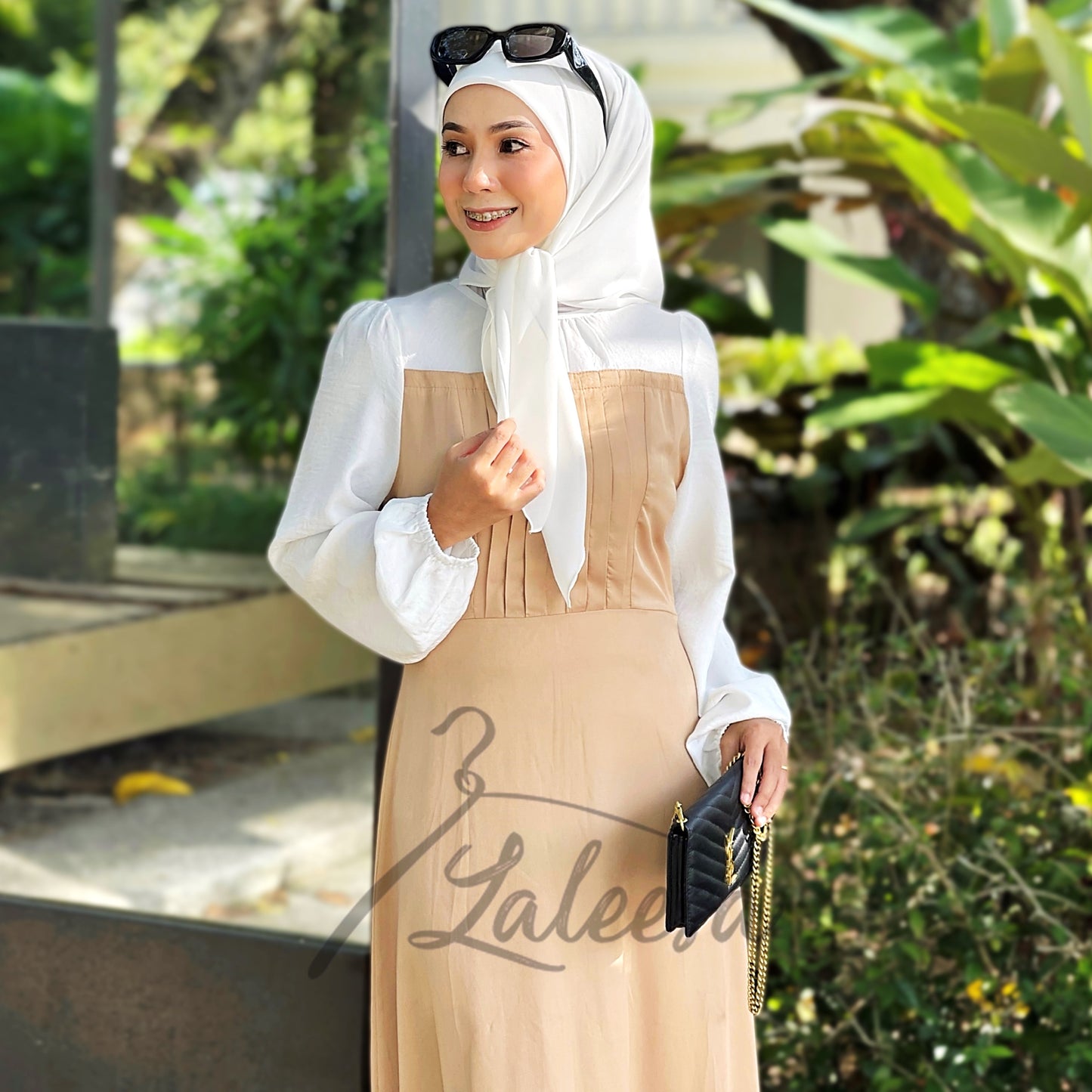 LALEESA DRESS DAMIANA LD227175 <Korean Series> (Small Cutting) Korean Style Dress Muslimah Plus Size Baju Raya 2024