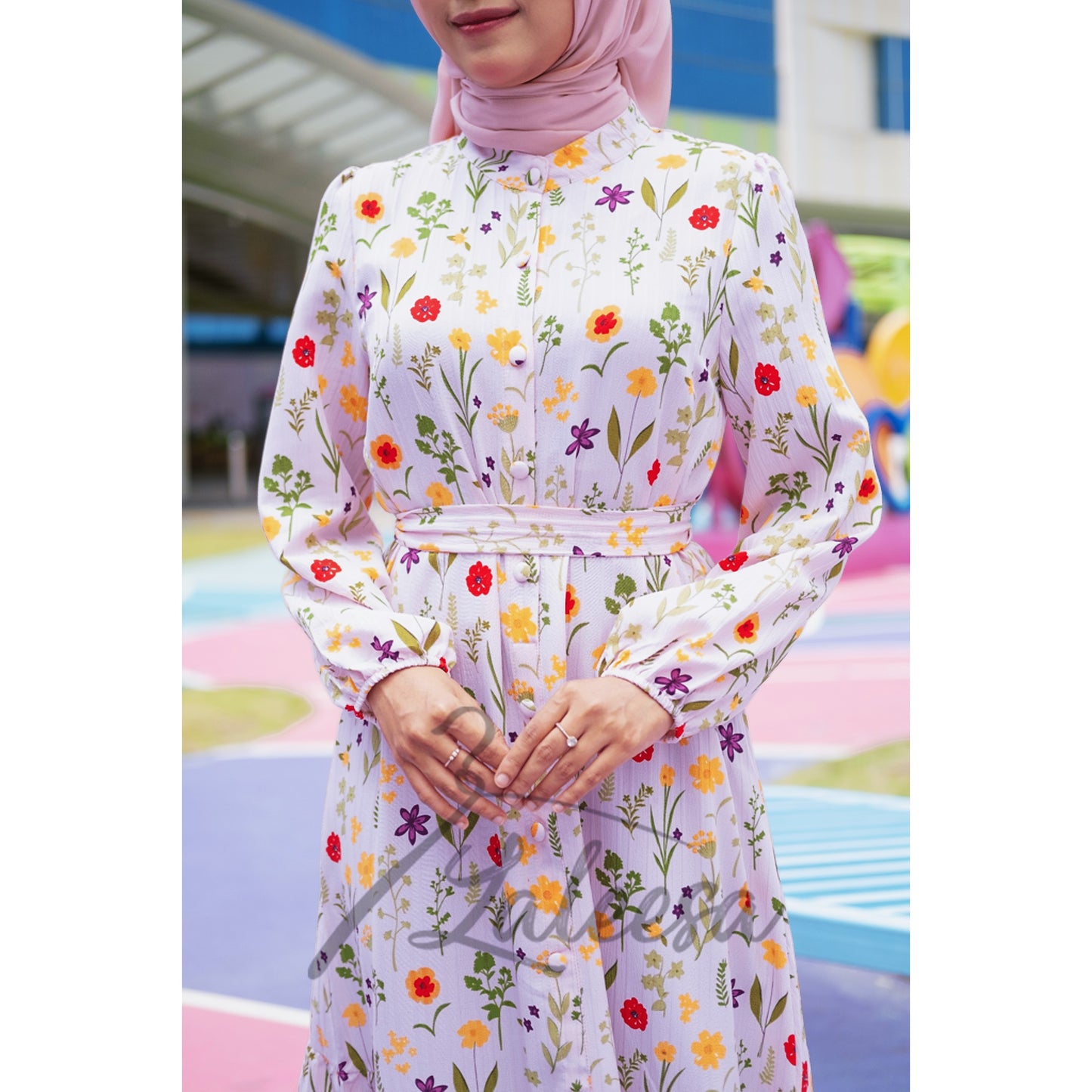 LALEESA DRESS CECILIA LD232181 <Korean Series> Dress Muslimah Dress Woman Jubah Muslimah Abaya Dress