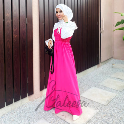 LALEESA DRESS JASMINE LD211927 <Korean Series> Dress Muslimah Dress Woman Jubah Muslimah Abaya Dress