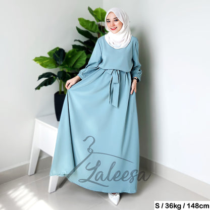 LALEESA DRESS ABEERA LD244246 Dress Muslimah Dress Woman Jubah Muslimah Jubah Abaya Dress Long Dress