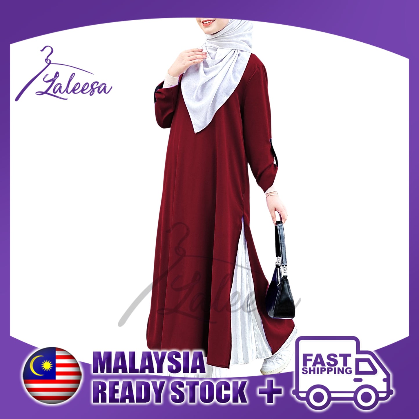 LALEESA TB432439 BLOUSE ZAFIRA Blouse Muslimah Blouse Women Blouse Baju Muslimah Baju Perempuan Plus Size Baju Raya 2024