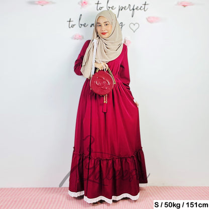 LALEESA DRESS HAJIRA LD250200 <BF Friendly Series> Dress Muslimah Dress Woman Jubah Muslimah Abaya