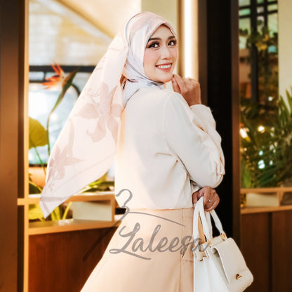 LALEESA Awa Collection (Blouse + Skirt) SET FANILA SA705754 <Korean Series> Set Wear Blouse Muslimah Baju Raya 2024