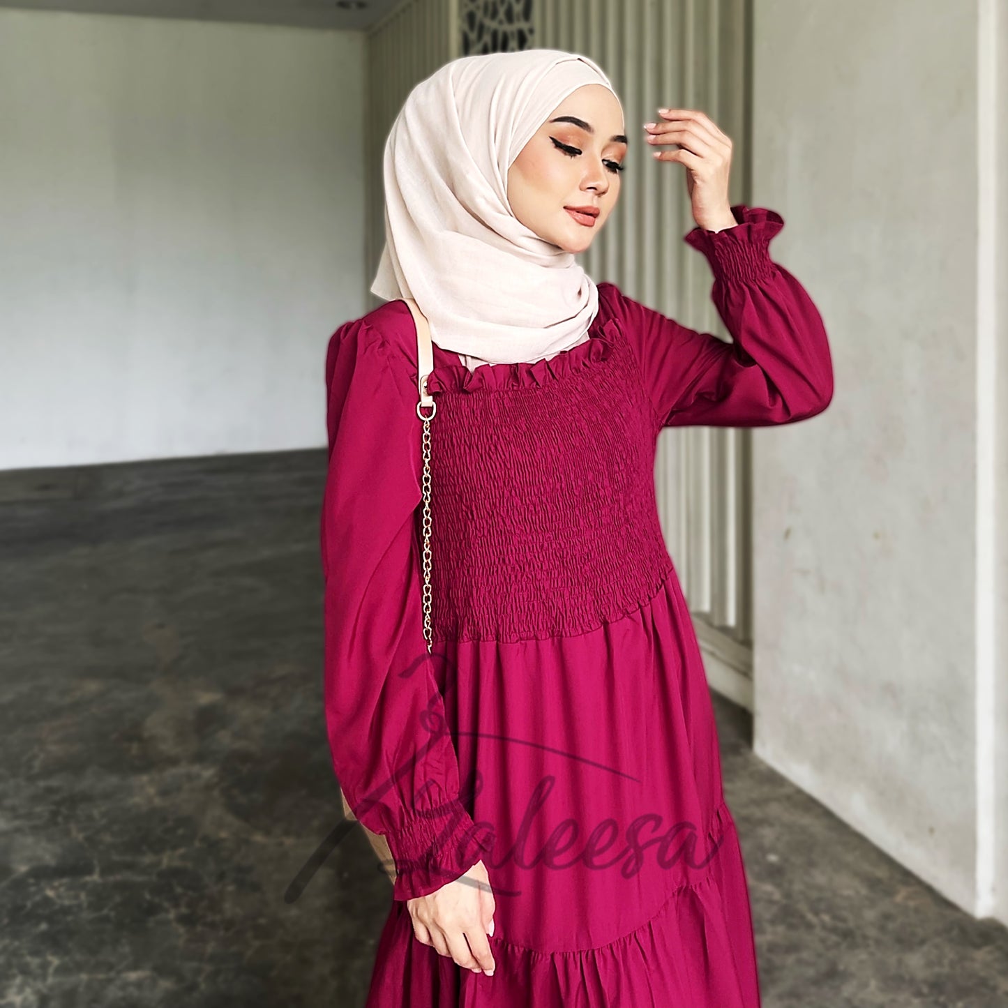 LALEESA DRESS LAMIA LD256264 Dress Muslimah Dress Woman Jubah Muslimah Jubah Abaya Dress Long Dress