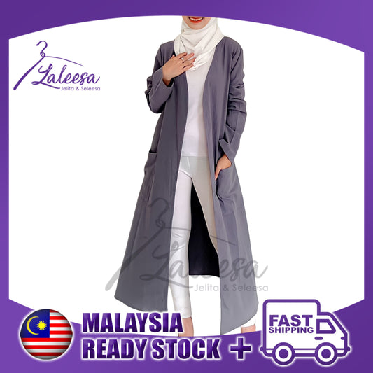 LALEESA LD256206 DRESS LAFIZA Spring Cardigan Dress Muslimah Dress Women Dress Abaya Plus Size Baju Raya 2024