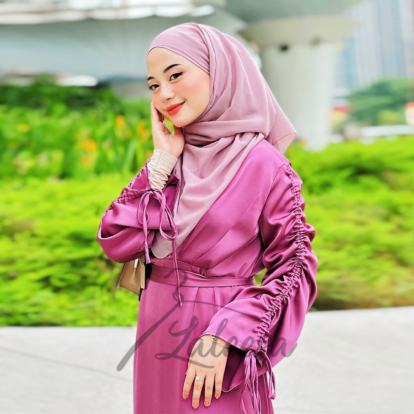 LALEESA DRESS ALIA LD212218 <BF Friendly Series> Dress Muslimah Dress Woman Jubah Muslimah Abaya