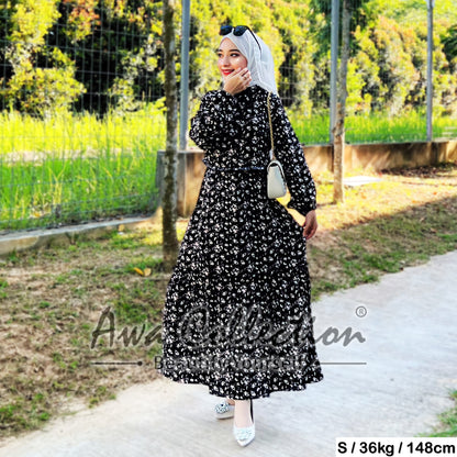 LALEESA Awa Collection DRESS AMIRA DA112112 Dress Muslimah Dress Woman Jubah Muslimah Abaya Dress