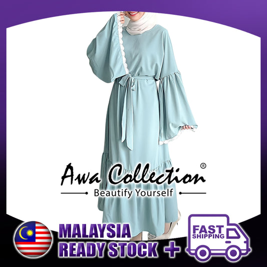 LALEESA Awa Collection DA123126 DRESS MAHDIYA Long Dress Muslimah Dress Women Dress Baju Raya 2024