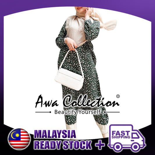 LALEESA Awa Collection DA121108 DRESS KABSHAH Muslimah Dress Women Dress Maxi Dress Abaya Muslimah Jubah Baju Raya 2024