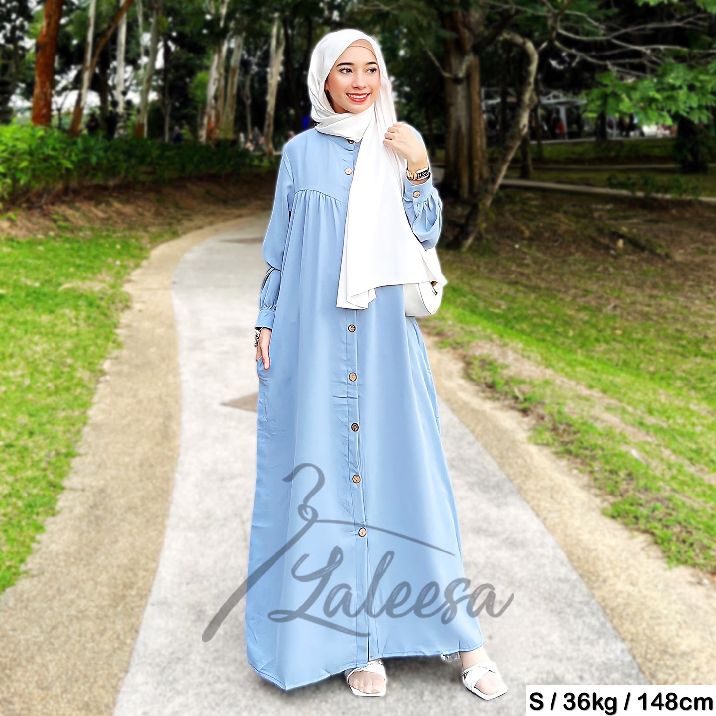 LALEESA DRESS RAINA LD221565 <BF Friendly Series> Dress Muslimah Dress Woman Jubah Muslimah Abaya