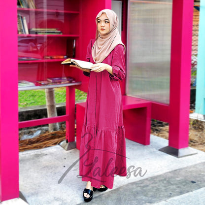 LALEESA DRESS DAFIYA LD218018  <BF Friendly Series> Dress Muslimah Dress Woman Jubah Muslimah Abaya