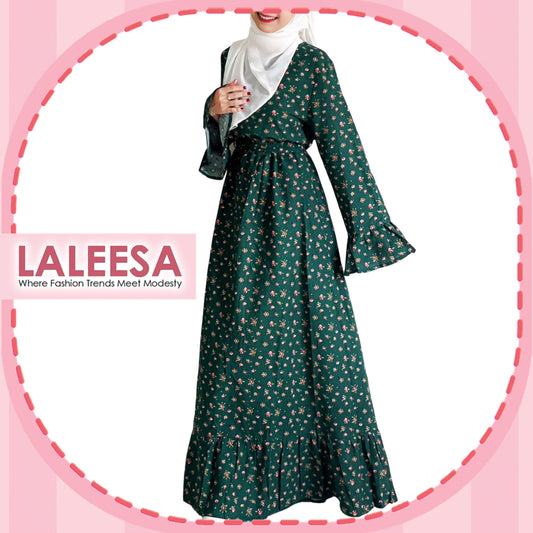 LALEESA Awa Collection DRESS GHADIA DA116156 Dress Muslimah Dress Woman Jubah Muslimah Abaya Dress