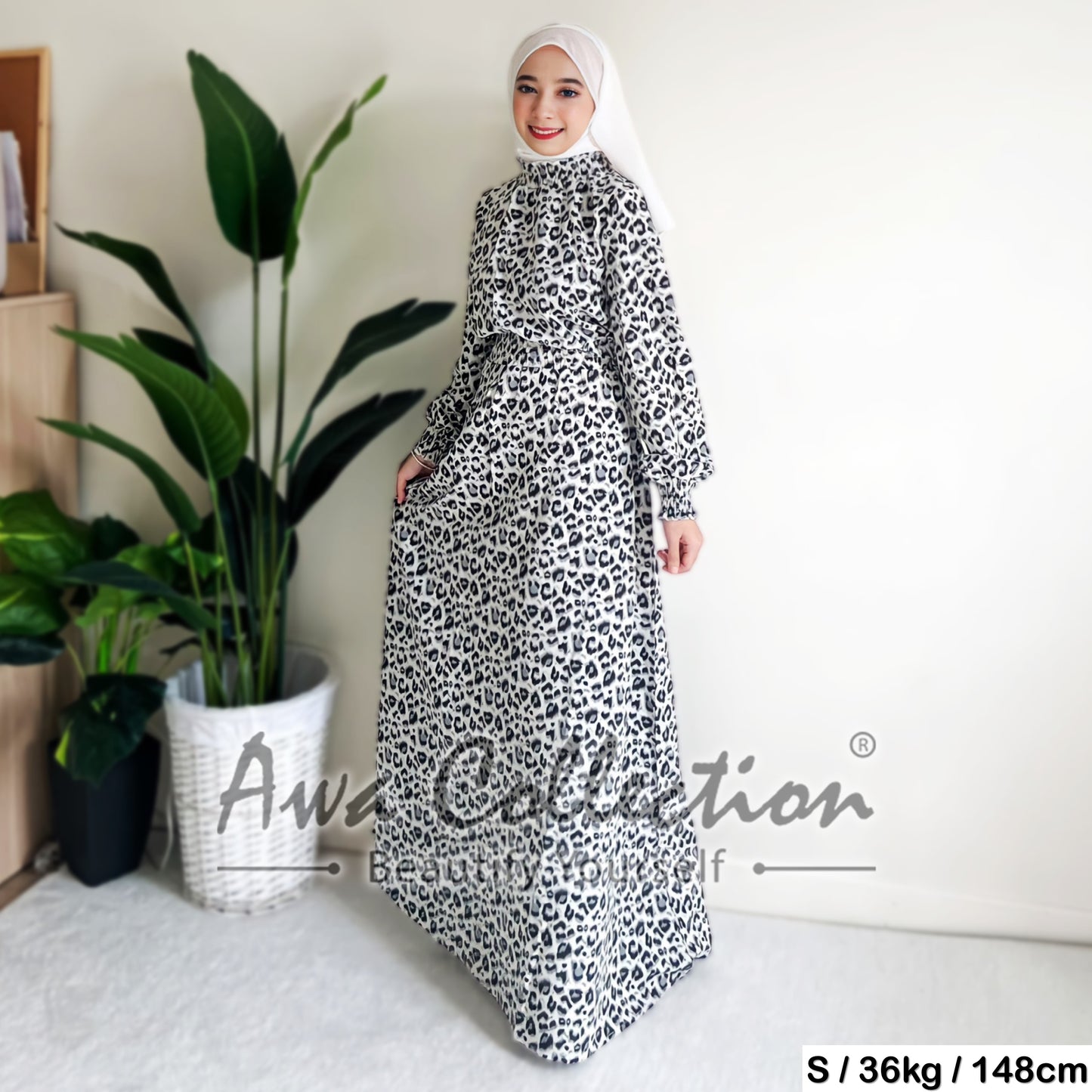 LALEESA Awa Collection DRESS SAFIRA DA107163 Dress Muslimah Dress Woman Jubah Muslimah Abaya Dress