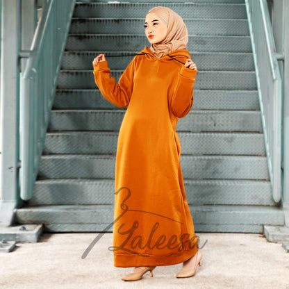 LALEESA DRESS HOODIE CLASSIC LD227527 <Long Hoodie Series> Dress Muslimah Dress Woman Jubah Abaya