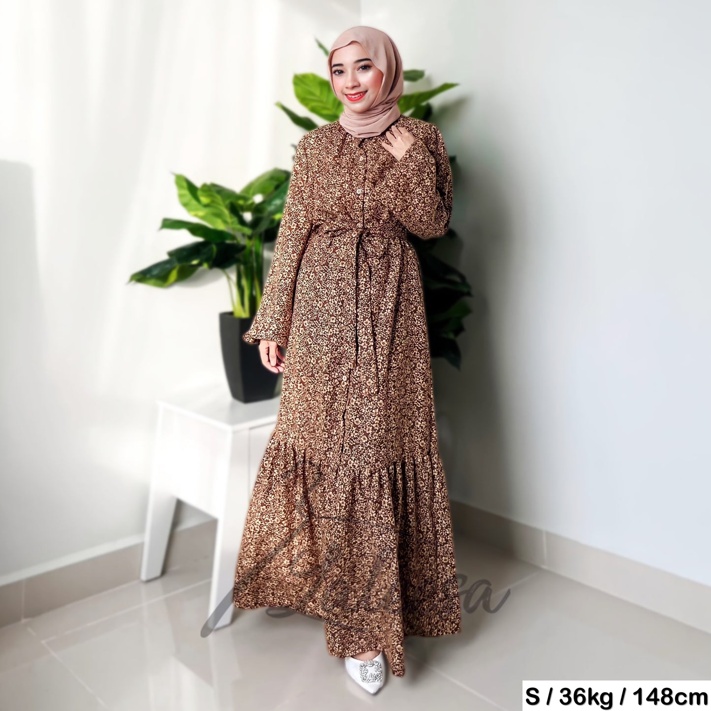 LALEESA DRESS AMINA LD251252 <BF Friendly Series> Dress Muslimah Dress Woman Jubah Muslimah Abaya