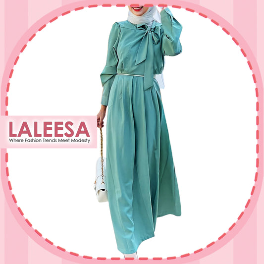 LALEESA Awa Collection DA128171 DRESS TAHMINA Long Dress Muslimah Dress Women Dress Baju Raya 2024