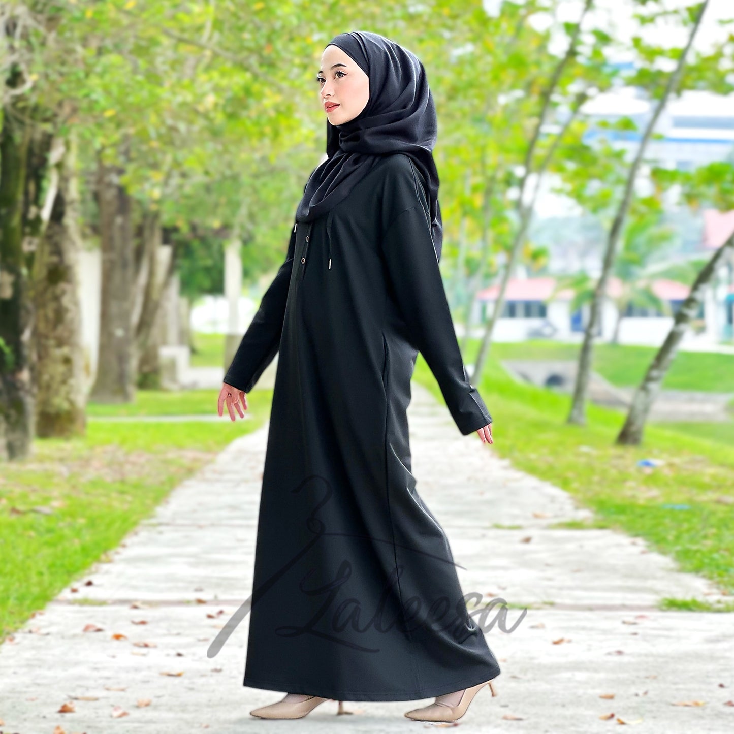 LALEESA DRESS HOODIE KABIRA LD216254 <BF Friendly Series> Dress Muslimah Dress Woman Jubah Abaya