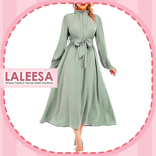 LALEESA Awa Collection DRESS DARRA DA114134 Dress Muslimah Dress Woman Jubah Muslimah Abaya Dress