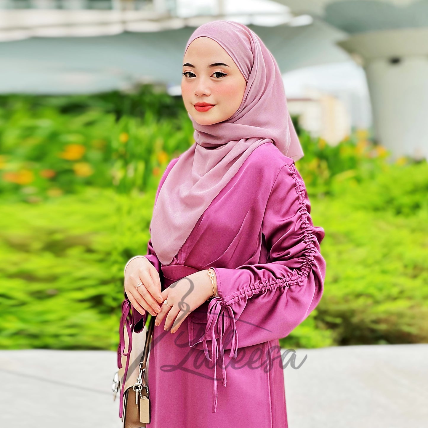 LALEESA DRESS ALIA LD212218 <BF Friendly Series> Dress Muslimah Dress Woman Jubah Muslimah Abaya