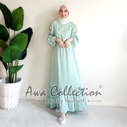 LALEESA Awa Collection DRESS FAHMIDA DA115145 <Ironless Series> (Ironless) Dress Muslimah Jubah