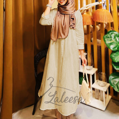 LALEESA DRESS MAHIRA LD266206 <BF Friendly Series> Dress Muslimah Dress Woman Jubah Muslimah Abaya