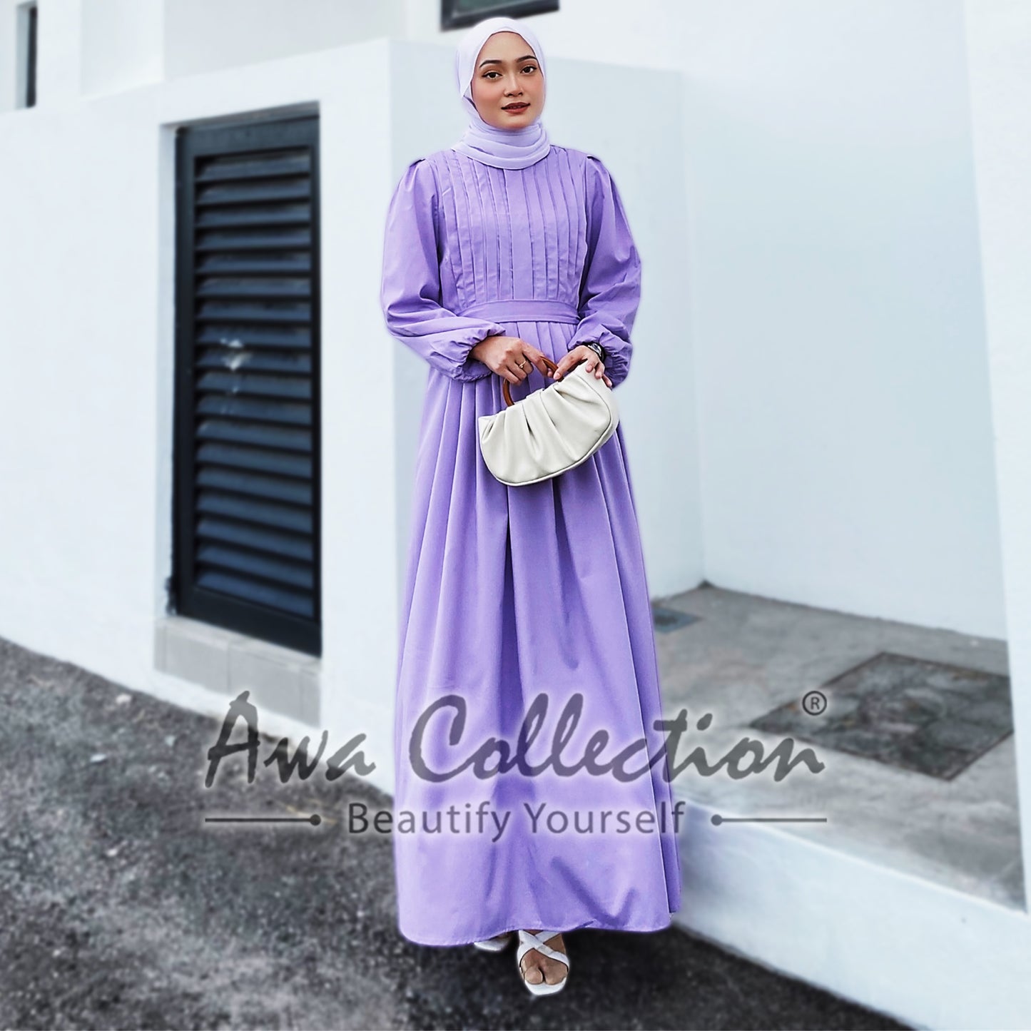 LALEESA Awa Collection DA127162 DRESS SAEEDA Dress Muslimah Dress Women Dress Baju Muslimah Baju Raya 2024