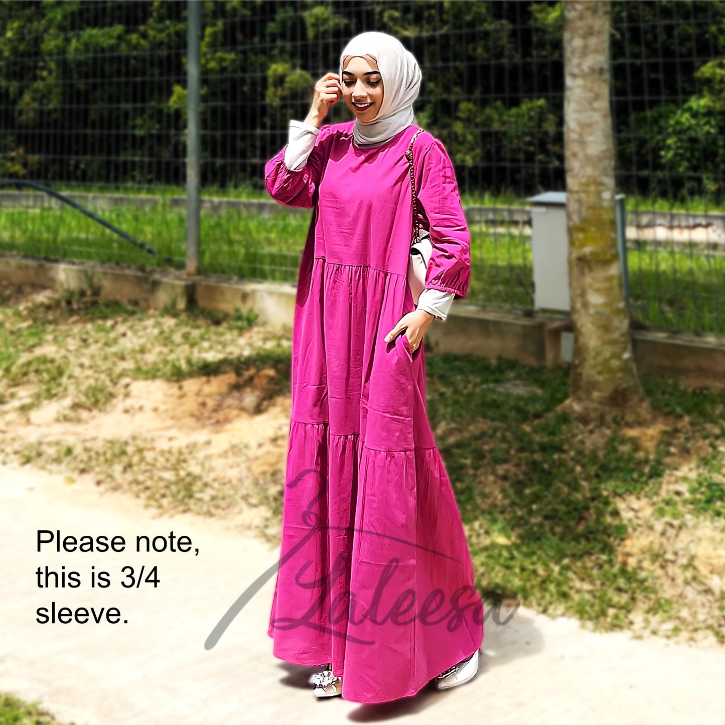 LALEESA DRESS YUMNA LD221490 Dress Muslimah Dress Woman Jubah Muslimah Jubah Abaya Dress Long Dress