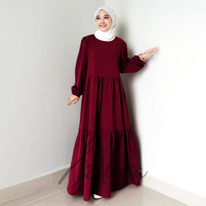 LALEESA DRESS FAIZA LD247273 Dress Muslimah Dress Woman Jubah Muslimah Jubah Abaya Dress Long Dress