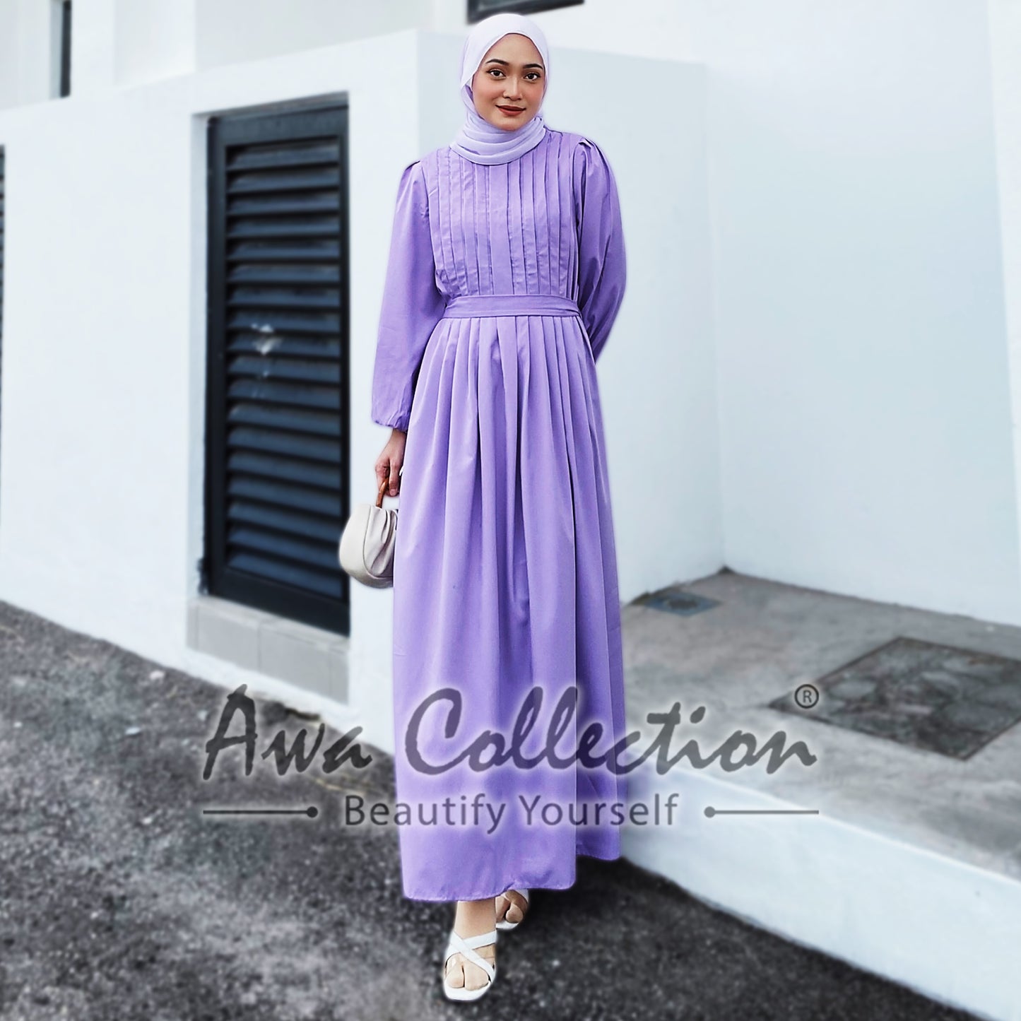 LALEESA Awa Collection DA127162 DRESS SAEEDA Dress Muslimah Dress Women Dress Baju Muslimah Baju Raya 2024