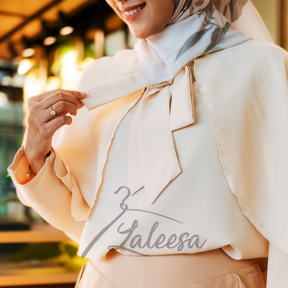 LALEESA Awa Collection (Blouse + Skirt) SET FANILA SA705754 <Korean Series> Set Wear Blouse Muslimah Baju Raya 2024