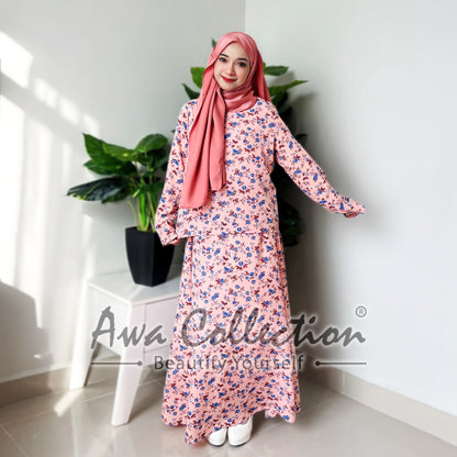 LALEESA Awa Collection (Blouse + Skirt) SA702781 SET NADIA Set Wear Blouse Muslimah Blouse Women Blouse Baju Raya 2024