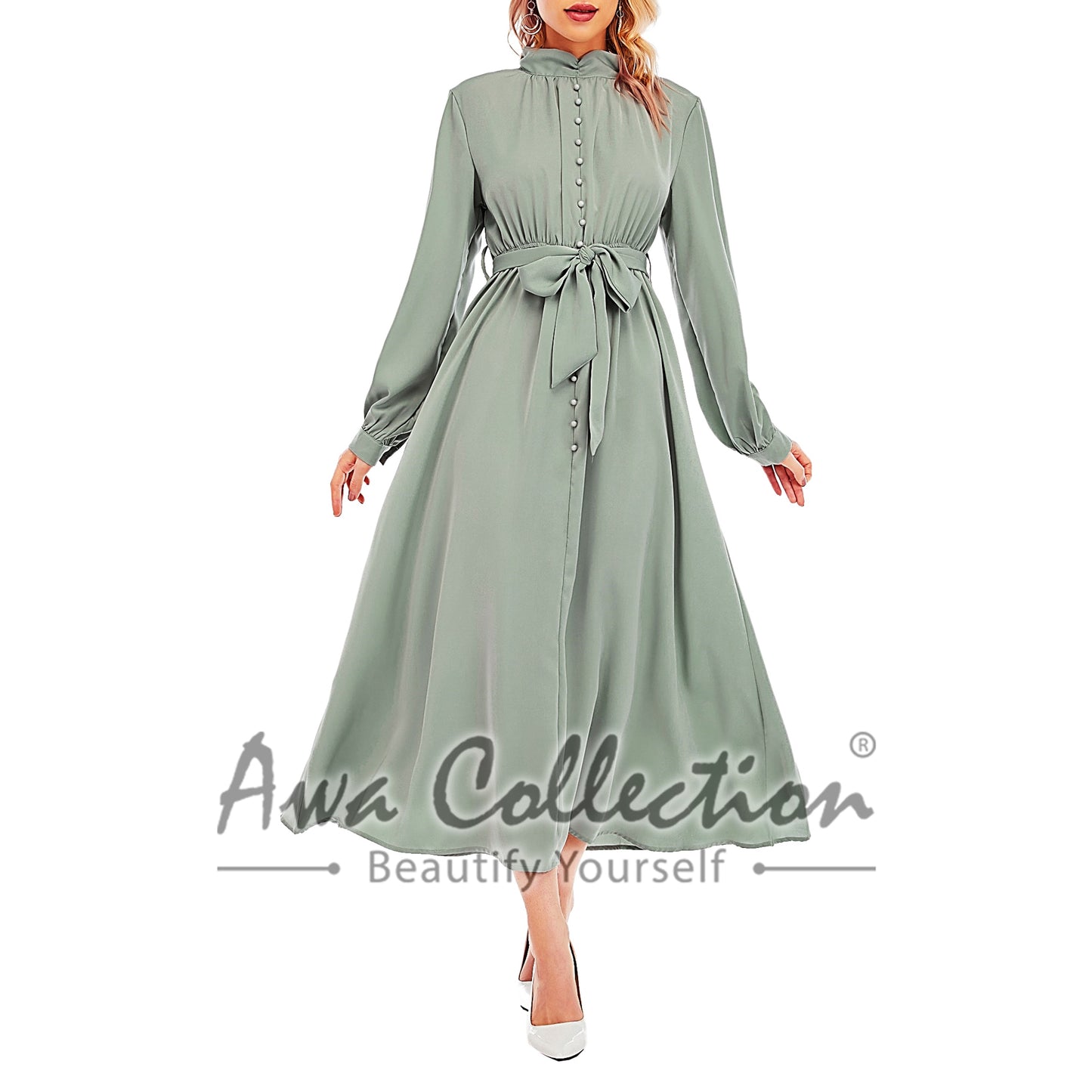 LALEESA Awa Collection DRESS DARRA DA114134 Dress Muslimah Dress Woman Jubah Muslimah Abaya Dress