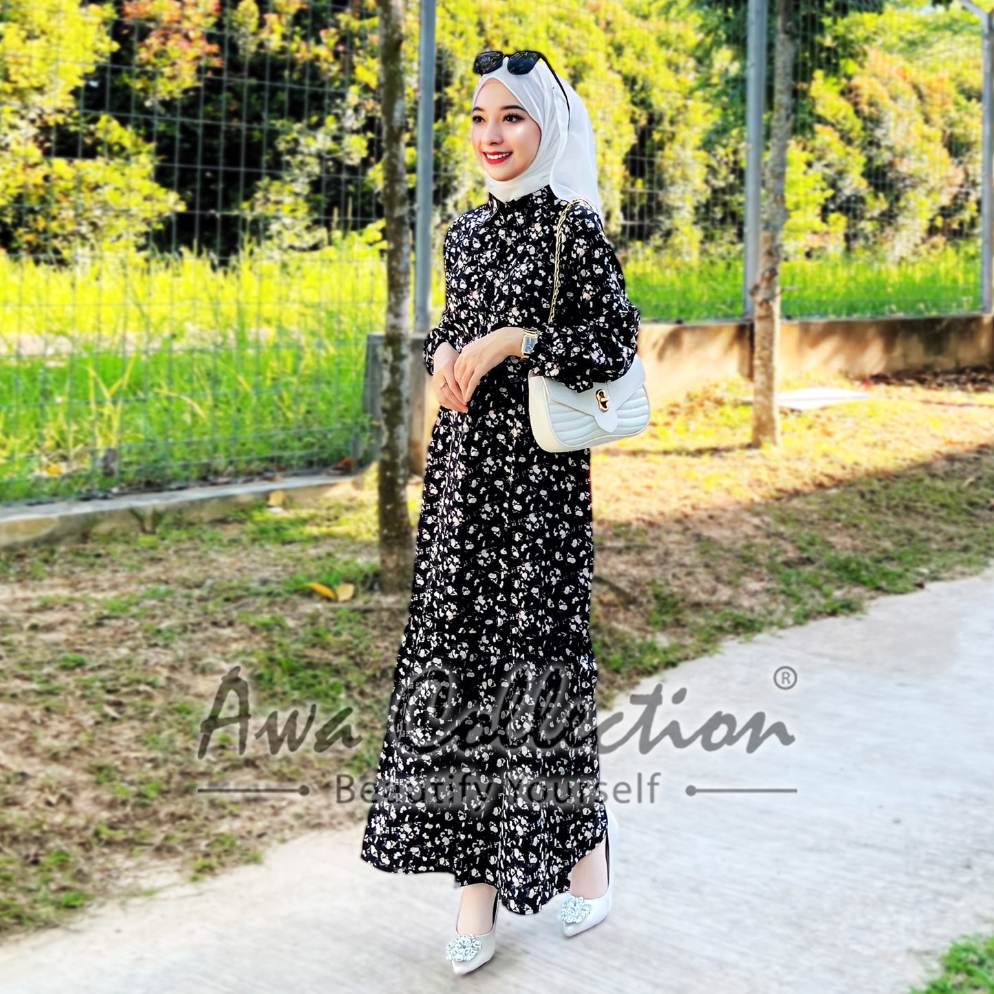 LALEESA Awa Collection DRESS AMIRA DA112112 Dress Muslimah Dress Woman Jubah Muslimah Abaya Dress