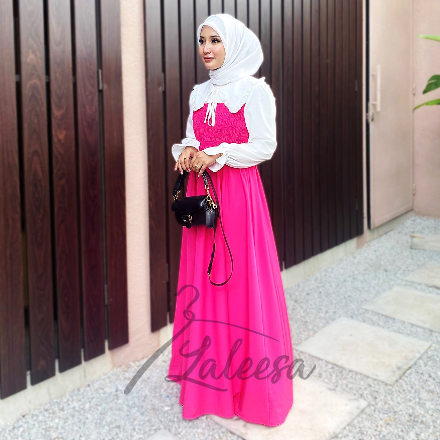 LALEESA DRESS JASMINE LD211927 <Korean Series> Dress Muslimah Dress Woman Jubah Muslimah Abaya Dress