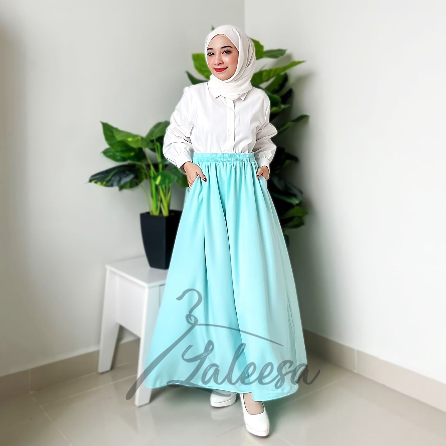 LALEESA PS654684 SKIRT BAHEERA Skirt Muslimah Skirt Labuh Skirt Pencil Skirt Kembang Baju Raya 2023