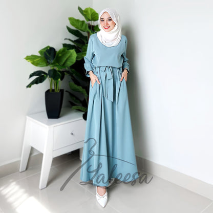 LALEESA DRESS ABEERA LD244246 Dress Muslimah Dress Woman Jubah Muslimah Jubah Abaya Dress Long Dress