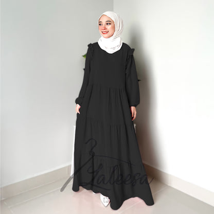 LALEESA DRESS ULYA LD221172 Dress Muslimah Dress Woman Jubah Muslimah Jubah Abaya Dress Long Dress