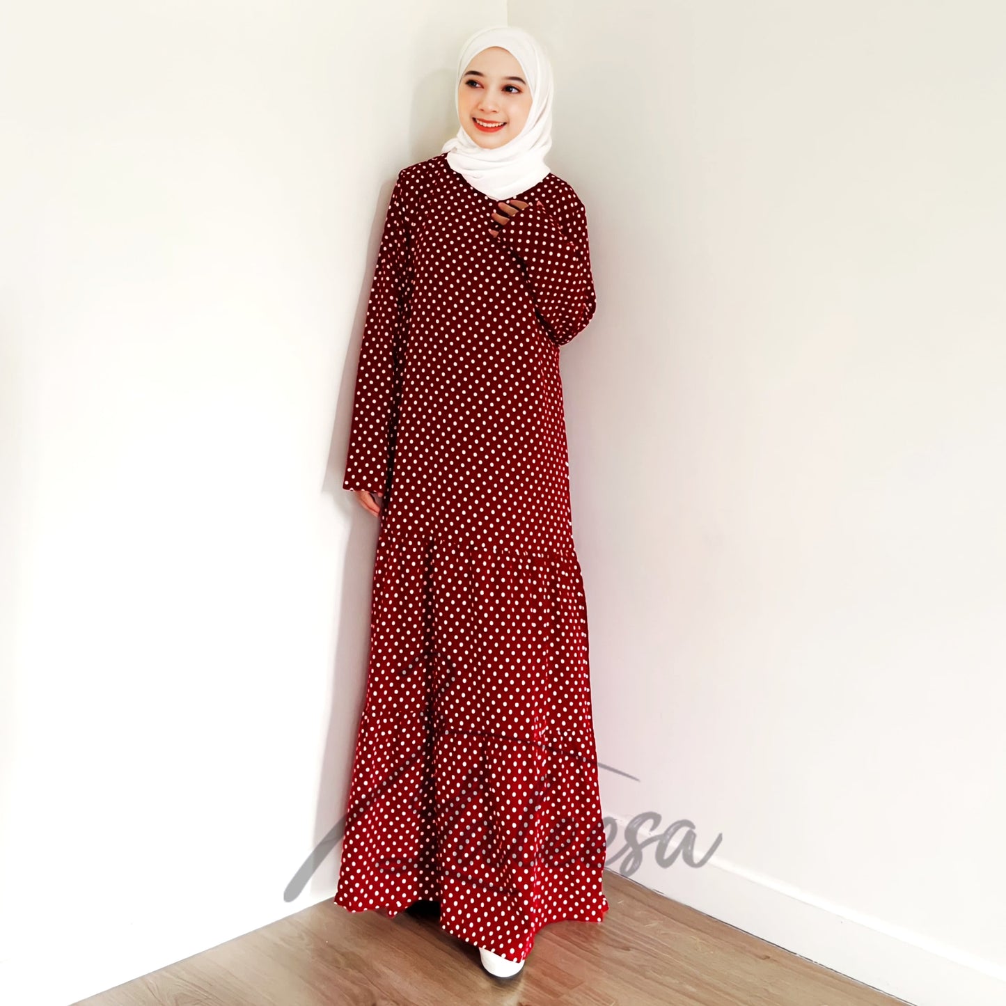 LALEESA DRESS WADI LD240200 Dress Muslimah Dress Woman Jubah Muslimah Jubah Abaya Dress Long Dress