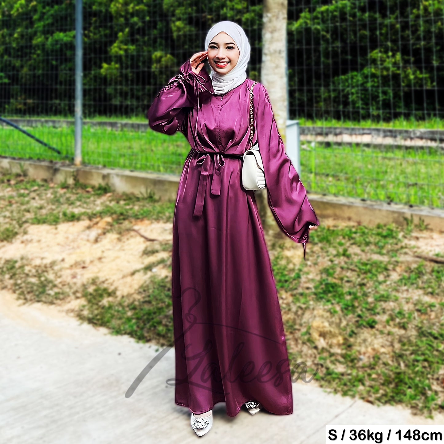 LALEESA DRESS ALIA LD212218 <BF Friendly Series> Dress Muslimah Dress Woman Jubah Muslimah Abaya