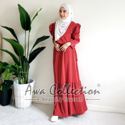 LALEESA Awa Collection DRESS WANIA DA110190 Dress Muslimah Dress Woman Jubah Muslimah Abaya Dress