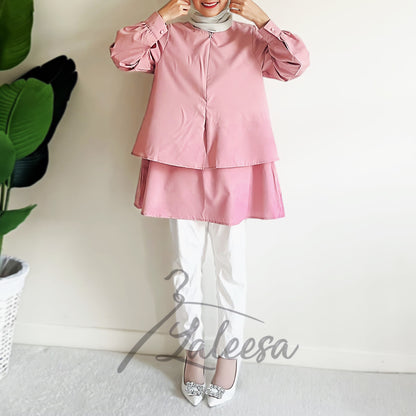 LALEESA BLOUSE JASSIA TB410590 <BF Friendly Series> Blouse Muslimah Blouse Women Blouse Plus Size Baju Raya 2024