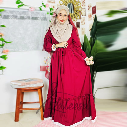 LALEESA DRESS HAJIRA LD250200 <BF Friendly Series> Dress Muslimah Dress Woman Jubah Muslimah Abaya