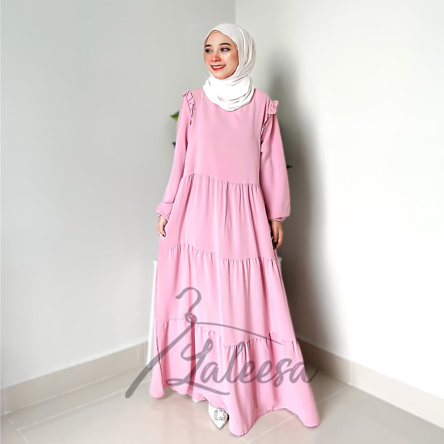 LALEESA DRESS ULYA LD221172 Dress Muslimah Dress Woman Jubah Muslimah Jubah Abaya Dress Long Dress