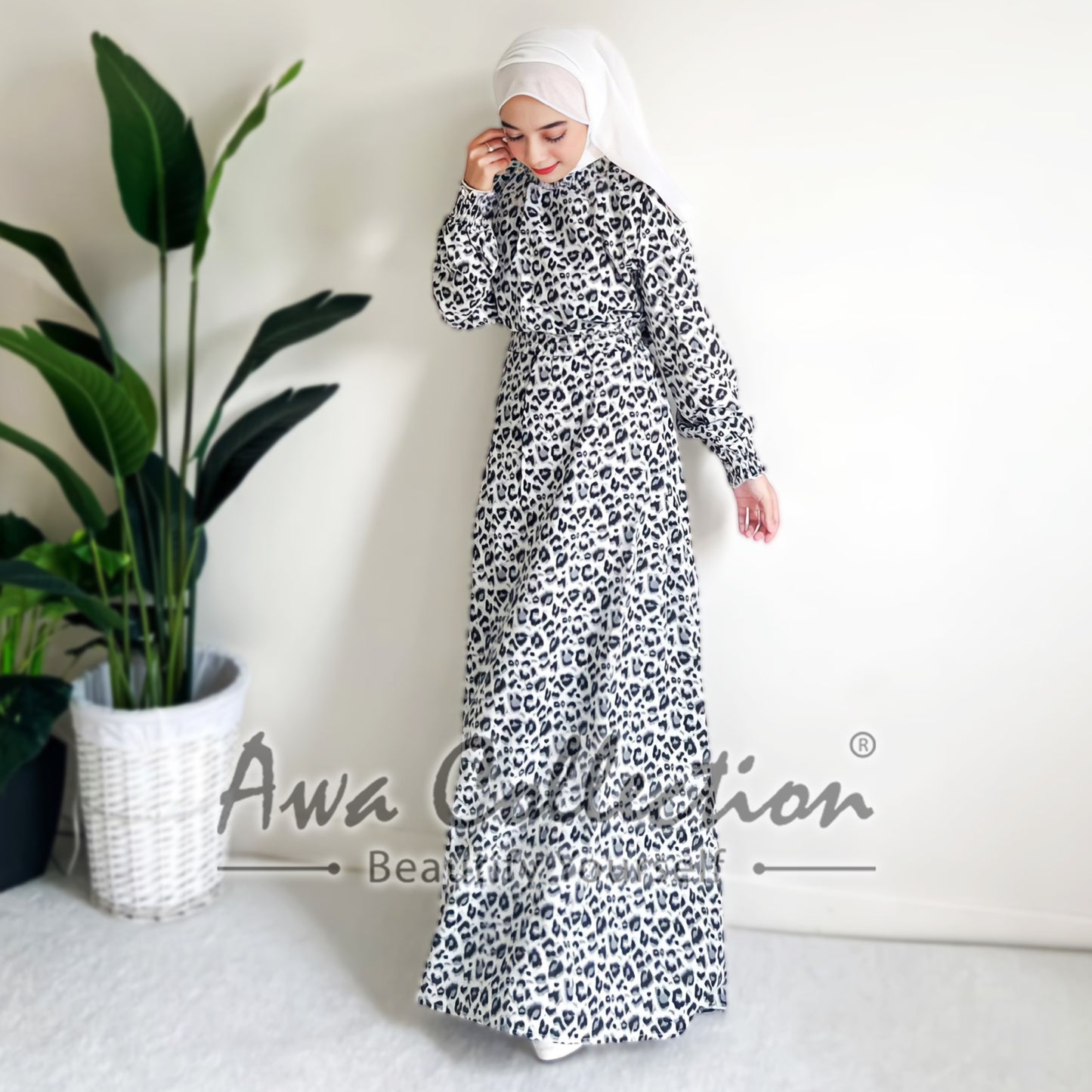 LALEESA Awa Collection DRESS SAFIRA DA107163 Dress Muslimah Dress Woman Jubah Muslimah Abaya Dress