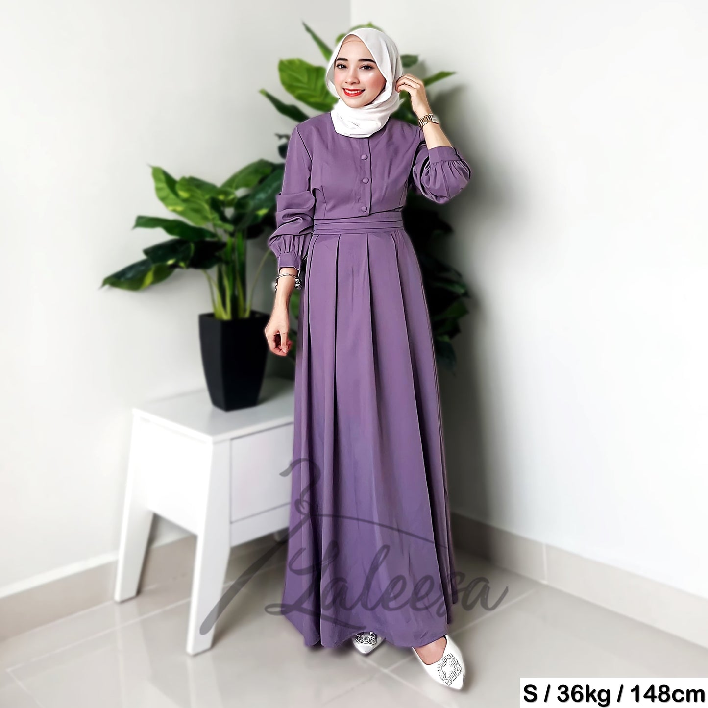 LALEESA DRESS NABILA LD285207 <BF Friendly Series> Dress Muslimah Dress Woman Jubah Muslimah Abaya