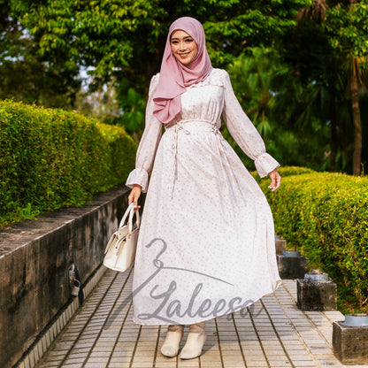 LALEESA DRESS HELENA LD237236 <Cottagecore Series> Dress Muslimah Dress Women Dress Jubah Muslimah Abaya