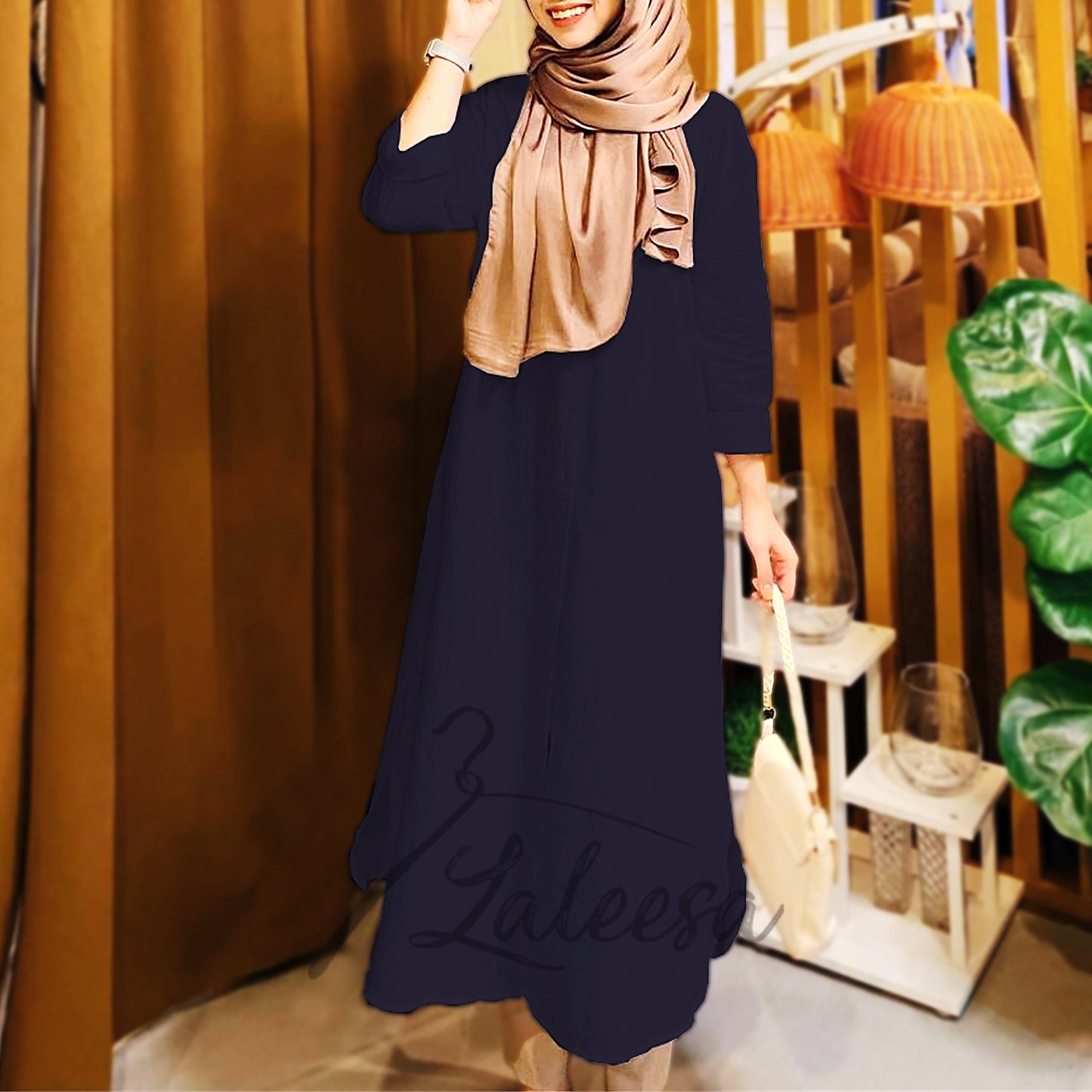 LALEESA DRESS MAHIRA LD266206 <BF Friendly Series> Dress Muslimah Dress Woman Jubah Muslimah Abaya